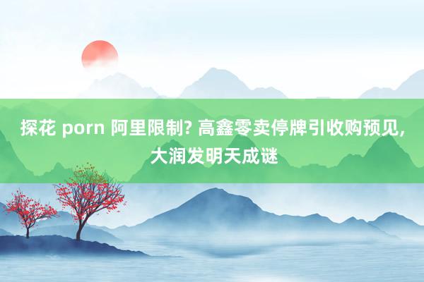 探花 porn 阿里限制? 高鑫零卖停牌引收购预见， 大润发明天成谜