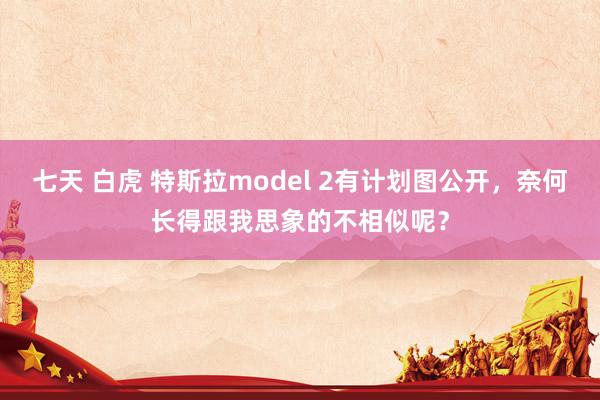 七天 白虎 特斯拉model 2有计划图公开，奈何长得跟我思象的不相似呢？