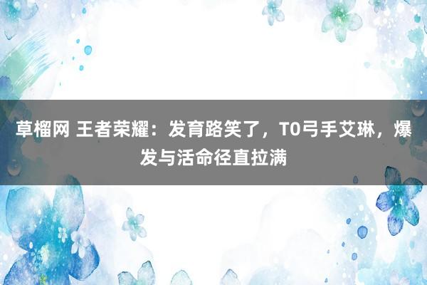 草榴网 王者荣耀：发育路笑了，T0弓手艾琳，爆发与活命径直拉满