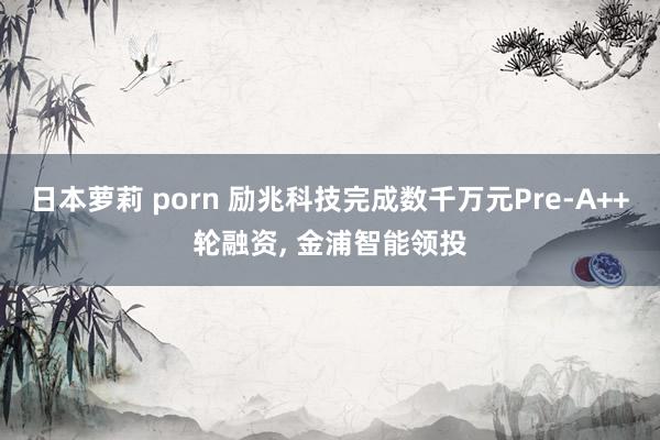 日本萝莉 porn 励兆科技完成数千万元Pre-A++轮融资， 金浦智能领投